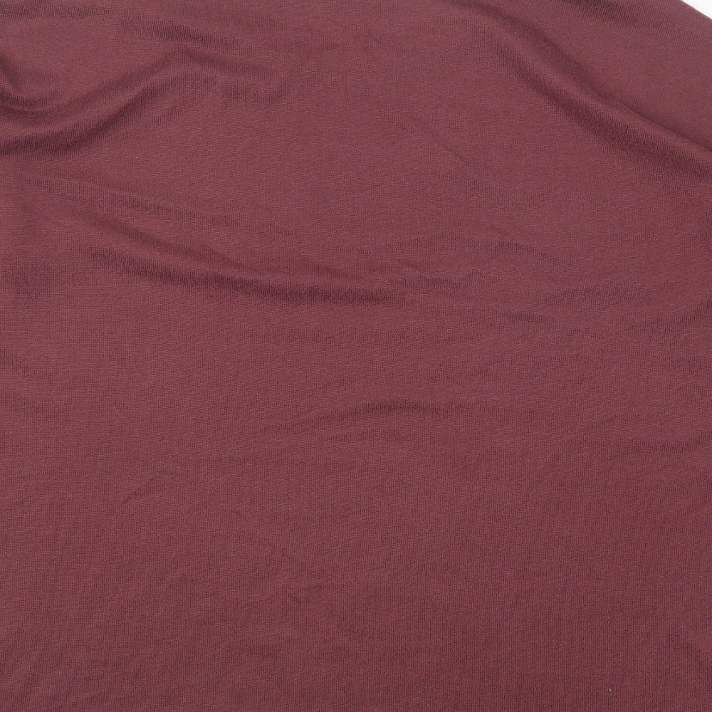 Only Womens Purple Round Neck Polyester Pullover Jumper Size M