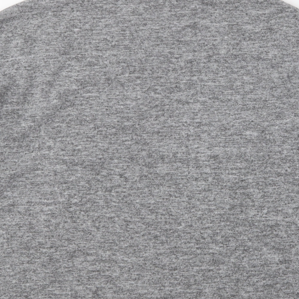 Savida Womens Grey Round Neck Polyester Pullover Jumper Size M