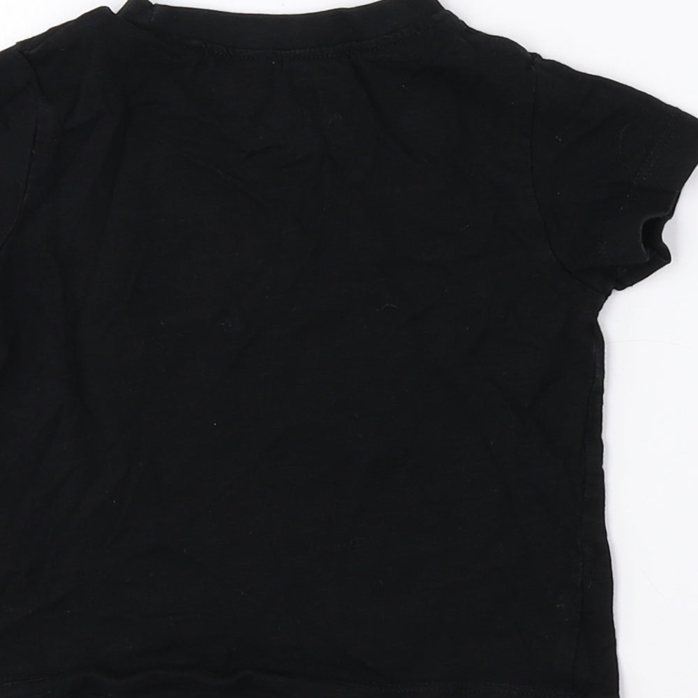 Next Girls Multicoloured 100% Cotton Basic T-Shirt Size 6-9 Months Crew Neck - Rad like Dad