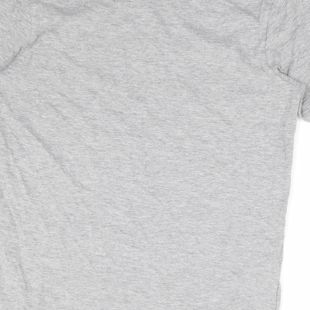 Preworn Womens Grey Polyester Basic T-Shirt Size S Round Neck - Confidance
