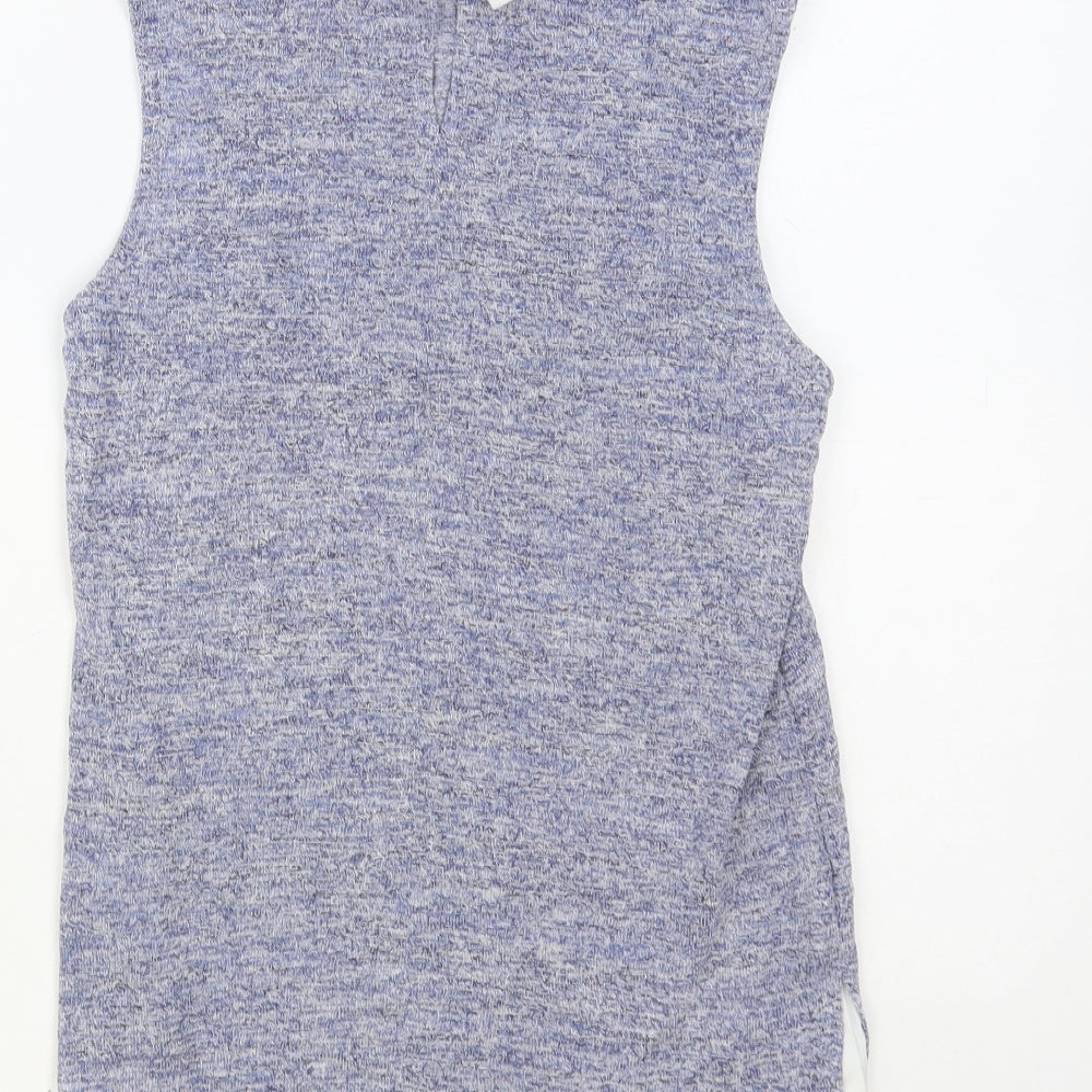 Atmosphere Womens Blue Viscose Basic Blouse Size 6 Collared