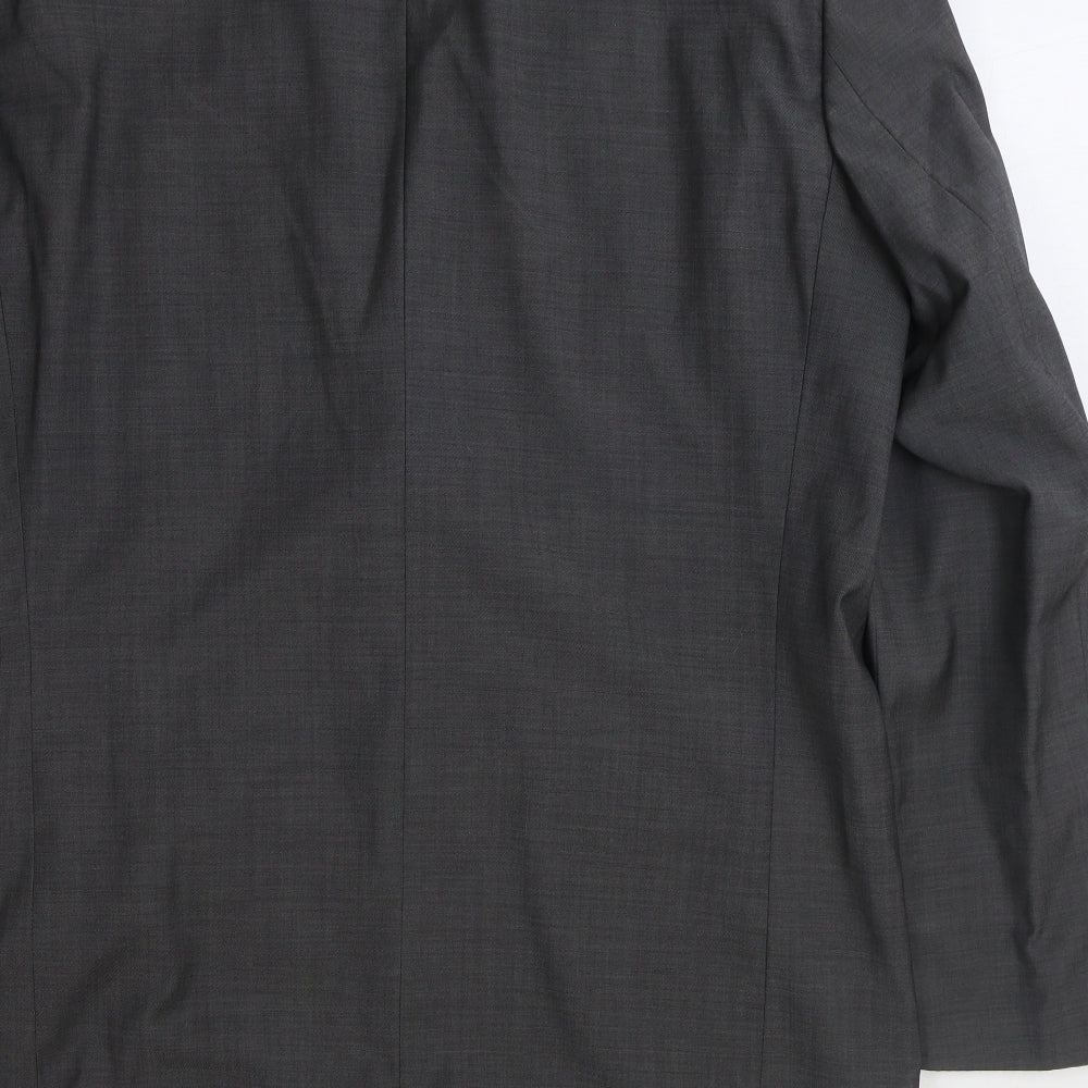 Lanificio Mens Grey Polyester Jacket Suit Jacket Size 42