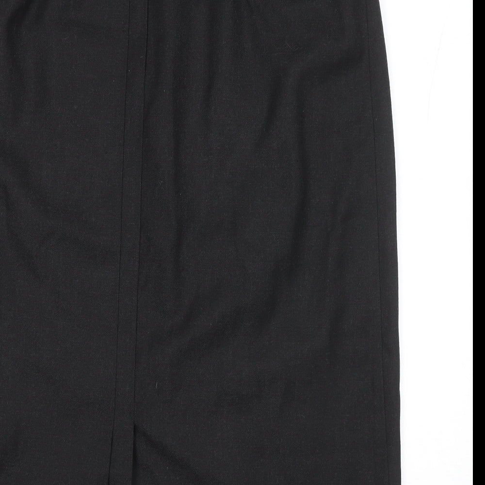 Hunter Carson Womens Grey Polyester Straight & Pencil Skirt Size 16 Zip