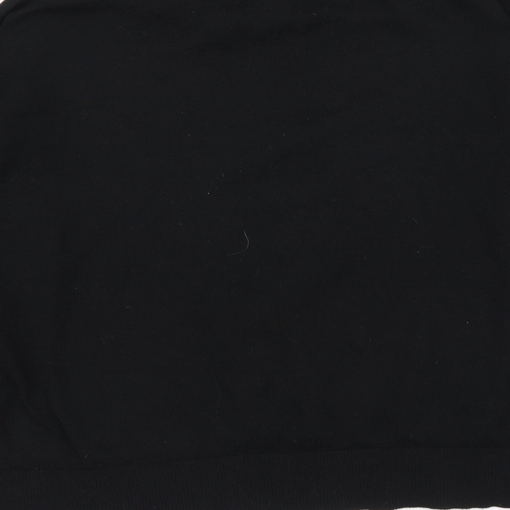 New Look Womens Black Round Neck Polyester Pullover Jumper Size M