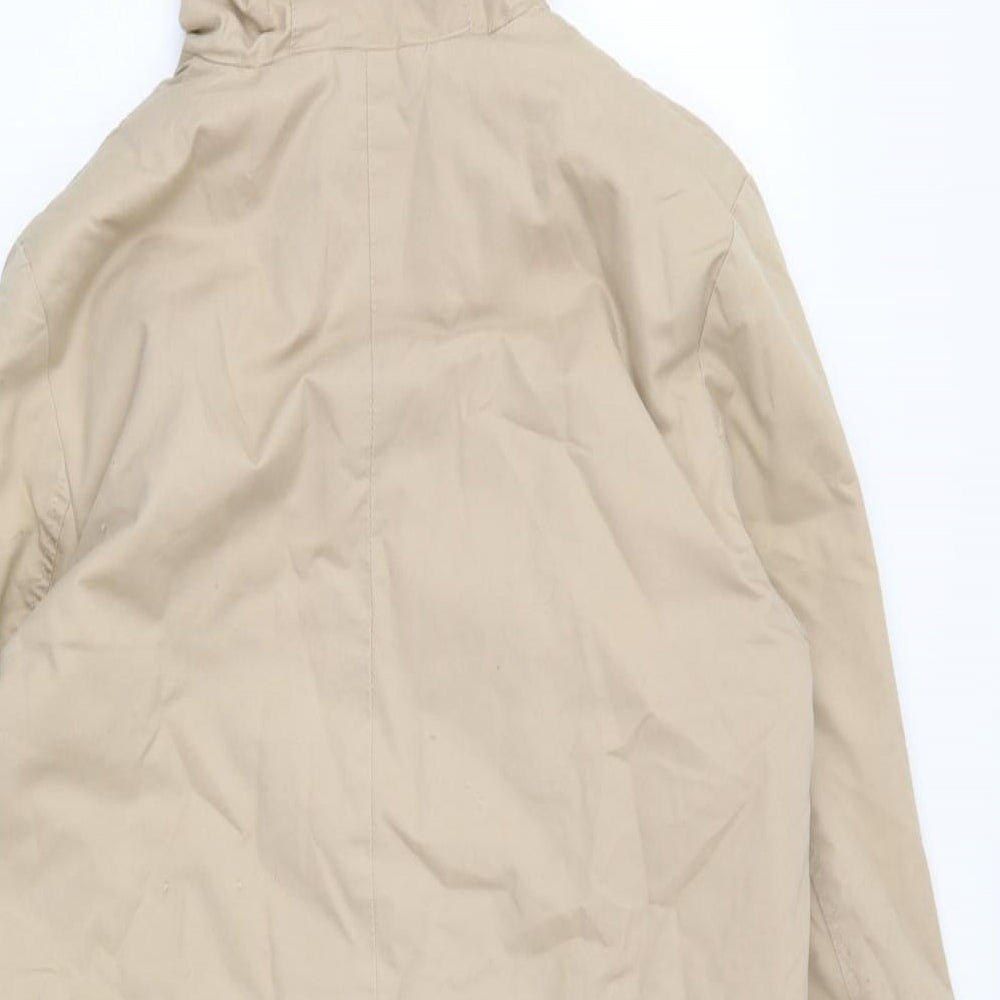 Hamett Womens Beige Parka Coat Size S Zip