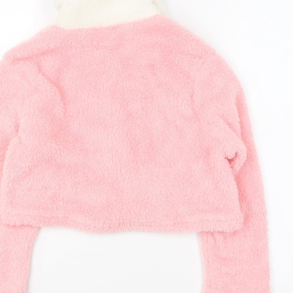SheIn Girls Pink Jacket Size 10 Years Button