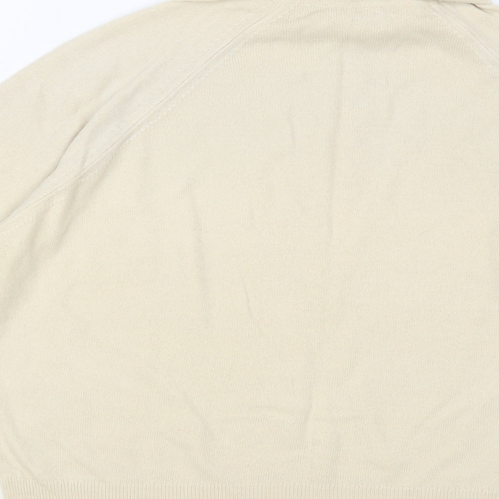 Preworn Womens Beige Roll Neck Acrylic Pullover Jumper Size 18