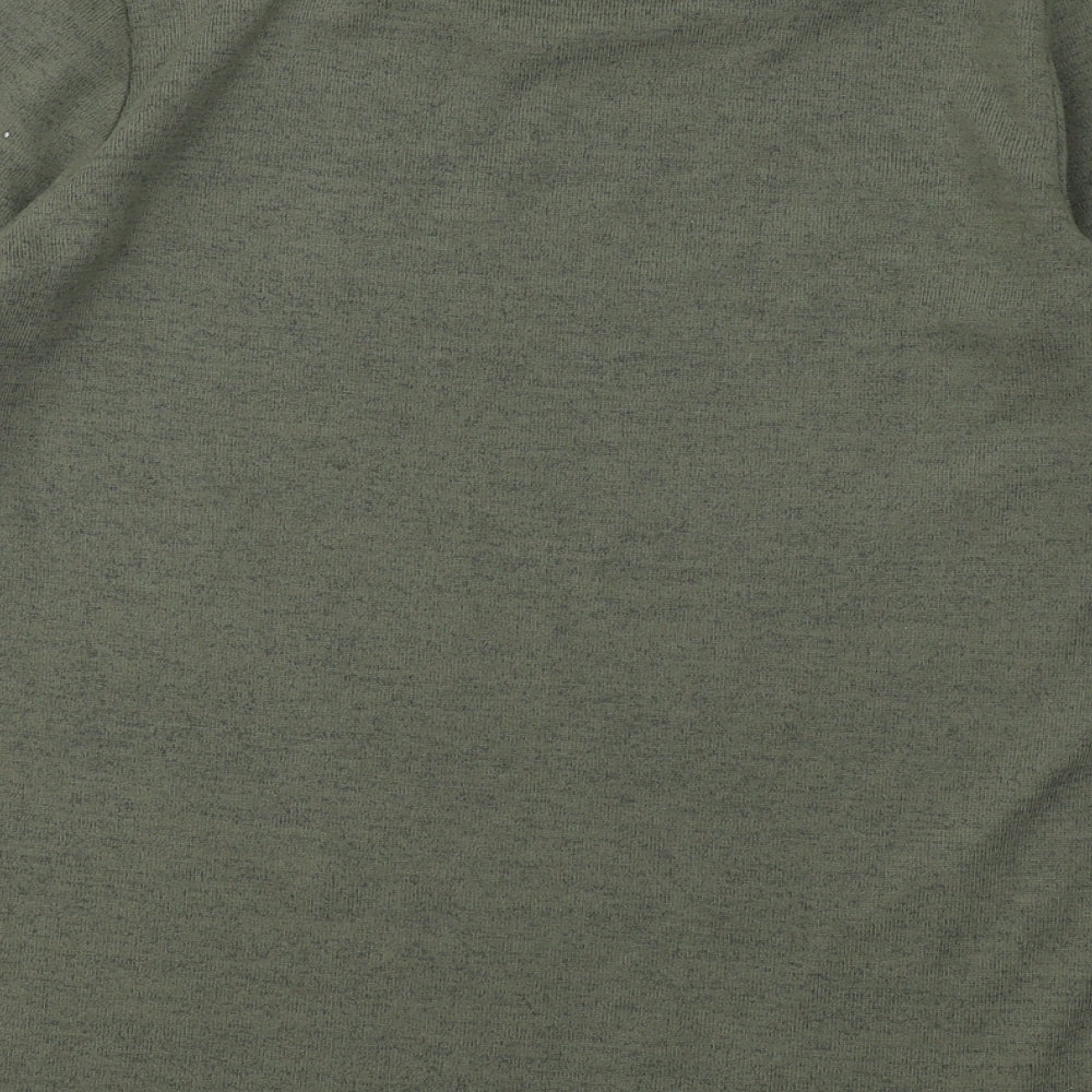 New Look Womens Green Boat Neck Polyester Pullover Jumper Size 8