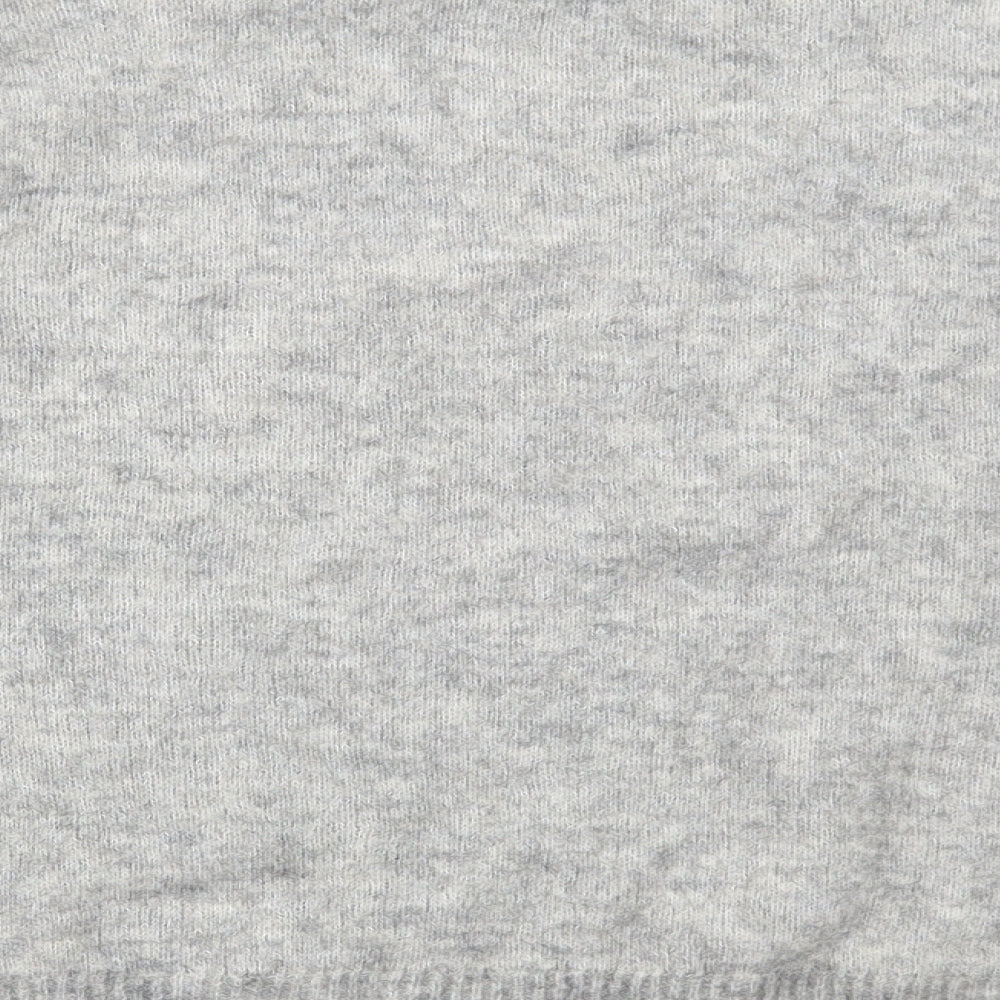 H&M Womens Grey Crew Neck Polyamide Pullover Jumper Size M