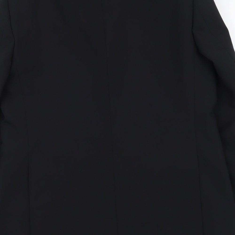 1860 Menswear Mens Black Polyester Jacket Suit Jacket Size M
