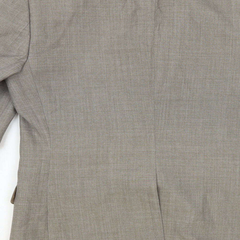 Trevira Mens Grey Wool Jacket Blazer Size 38