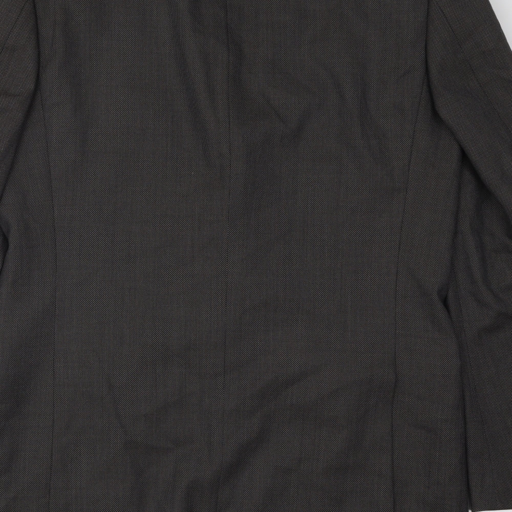 Marks & Spencer Mens Brown Polyester Jacket Suit Jacket Size 40