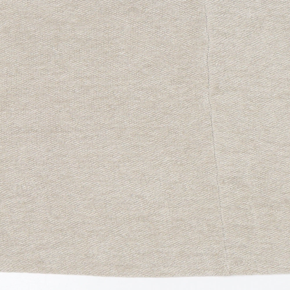 Nasty Gal Womens Beige Round Neck Polyester Pullover Jumper Size 10