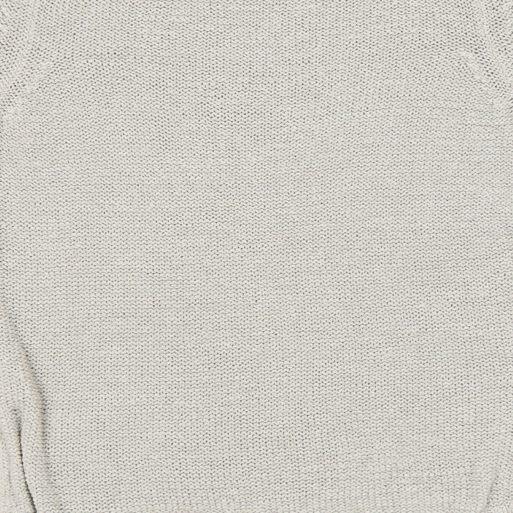 Street One Womens Beige Round Neck Nylon Pullover Jumper Size 12