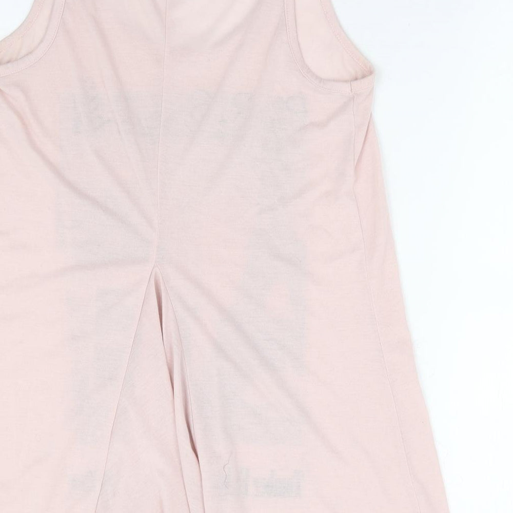 BHS Womens Pink Polyester Basic Tank Size 12 Scoop Neck - Paris