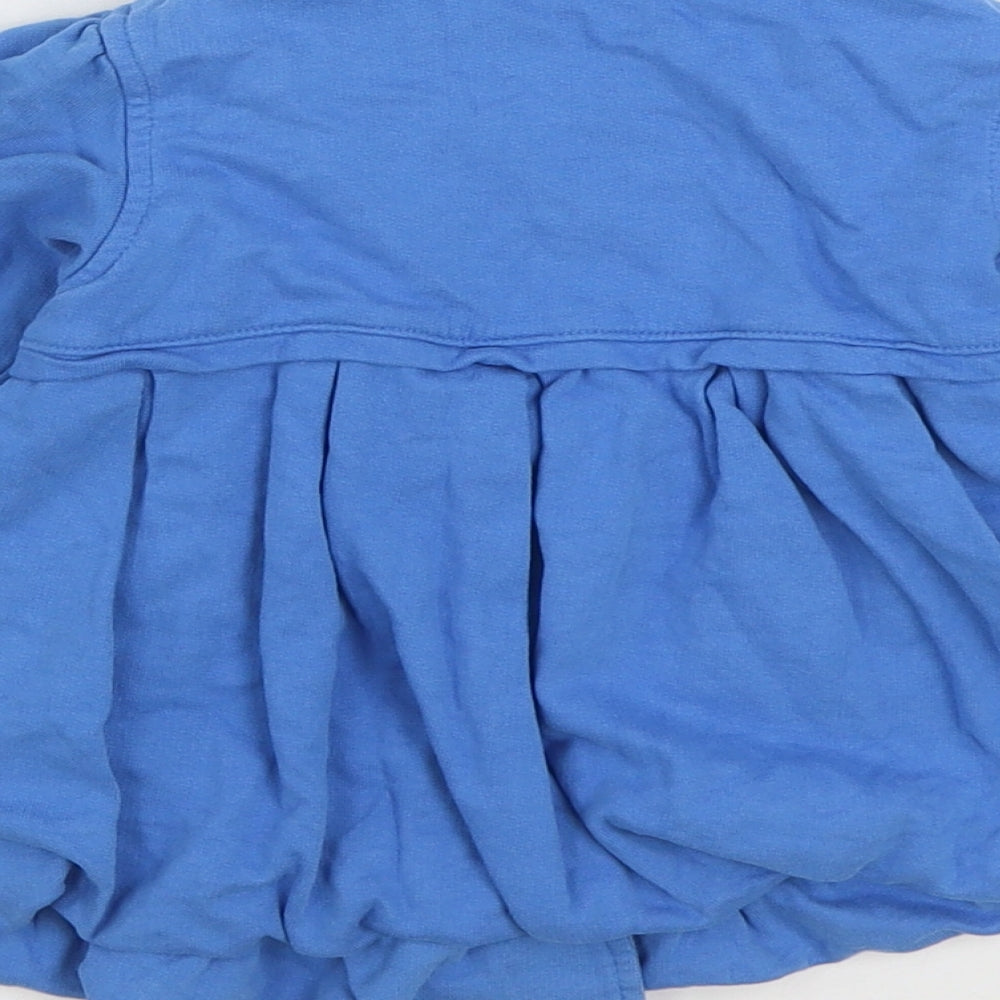 Marks & Spencer Girls Blue Jacket Size 2-3 Years Button