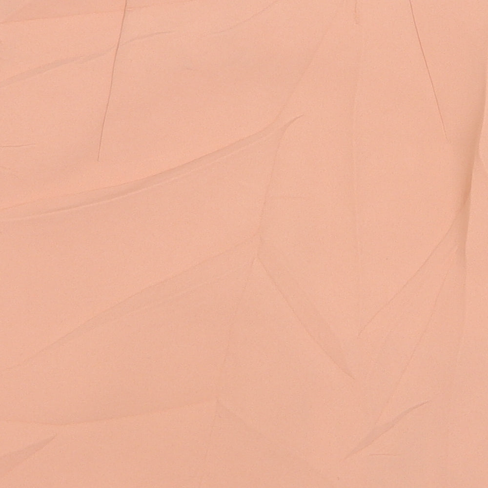 Topshop Womens Pink Polyester Mini Skirt Size 8 Zip