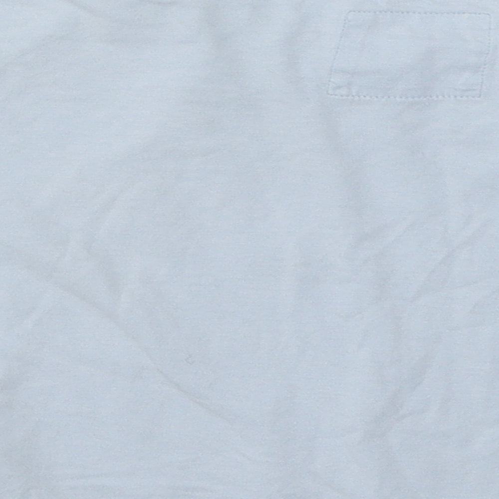 TU Girls Blue Cotton Basic T-Shirt Size 4 Years Round Neck Pullover - Shell