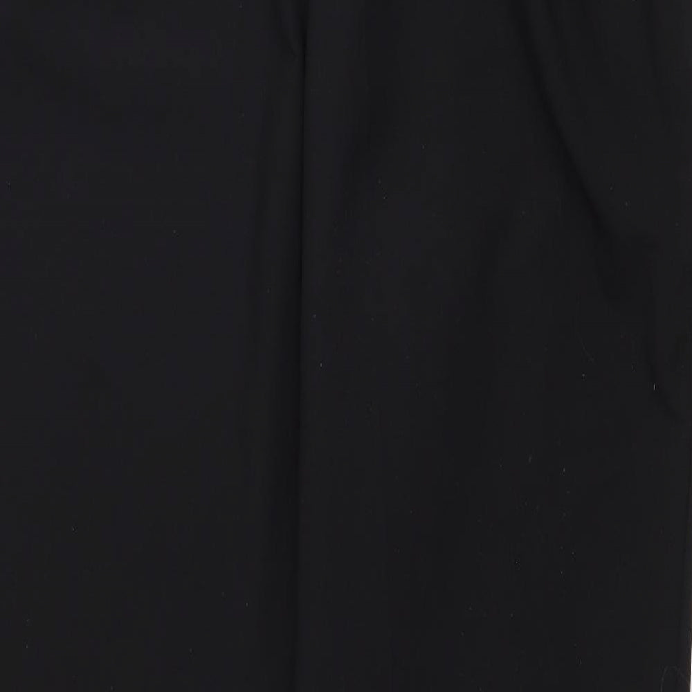 Bonmarché Womens Black Polyester Trousers Size 18 L27 in Regular Drawstring