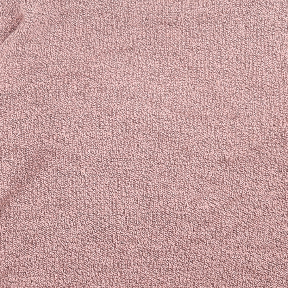 Beaumonde Womens Pink Crew Neck Acrylic Pullover Jumper Size M