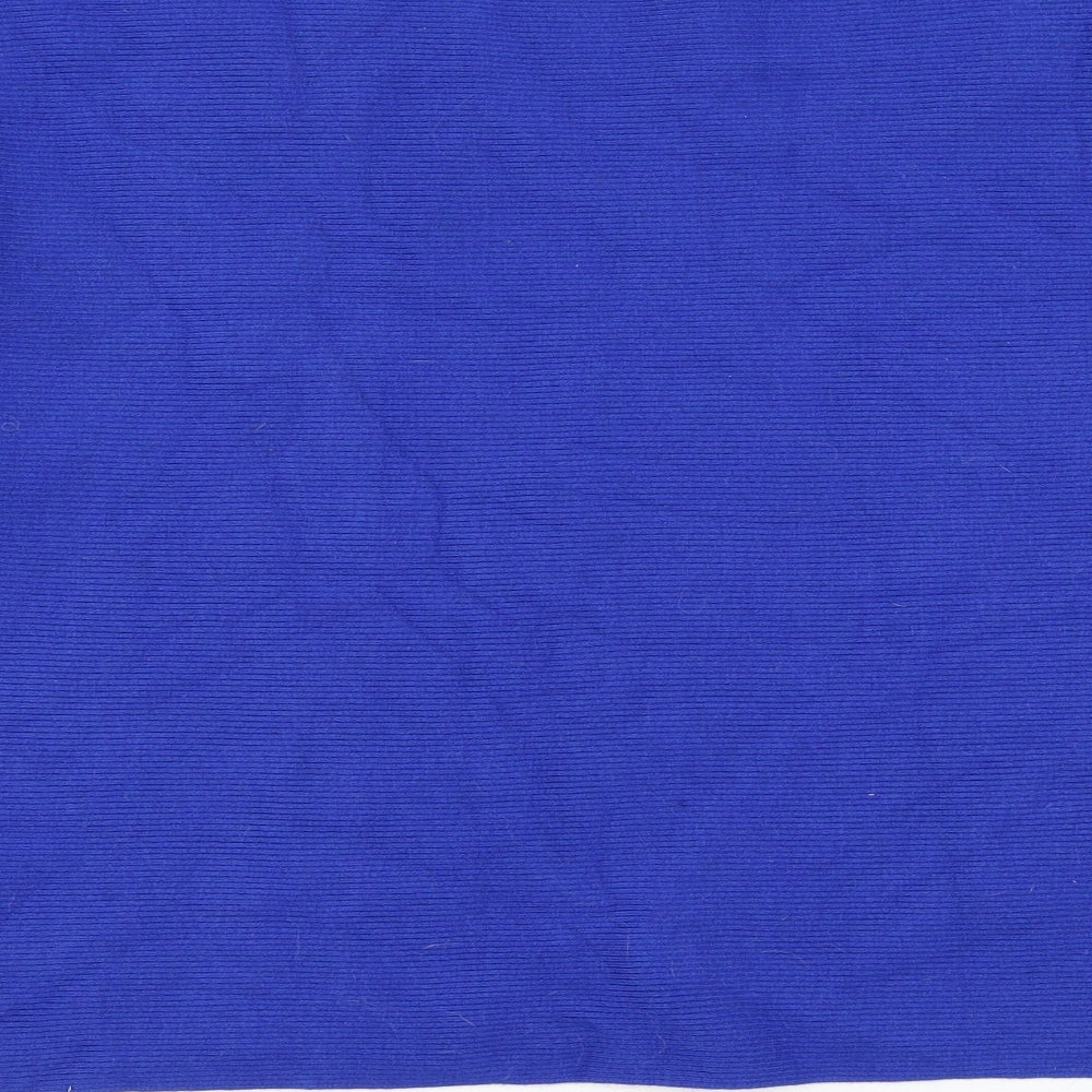 Viz A Viz Womens Blue Round Neck Viscose Pullover Jumper Size L