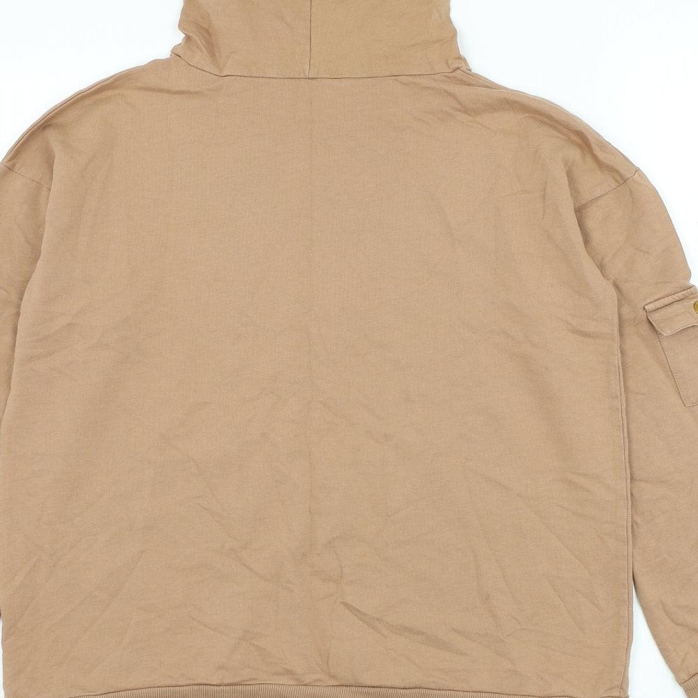 Select Womens Brown Cotton Pullover Hoodie Size 10 Pullover - L'amour