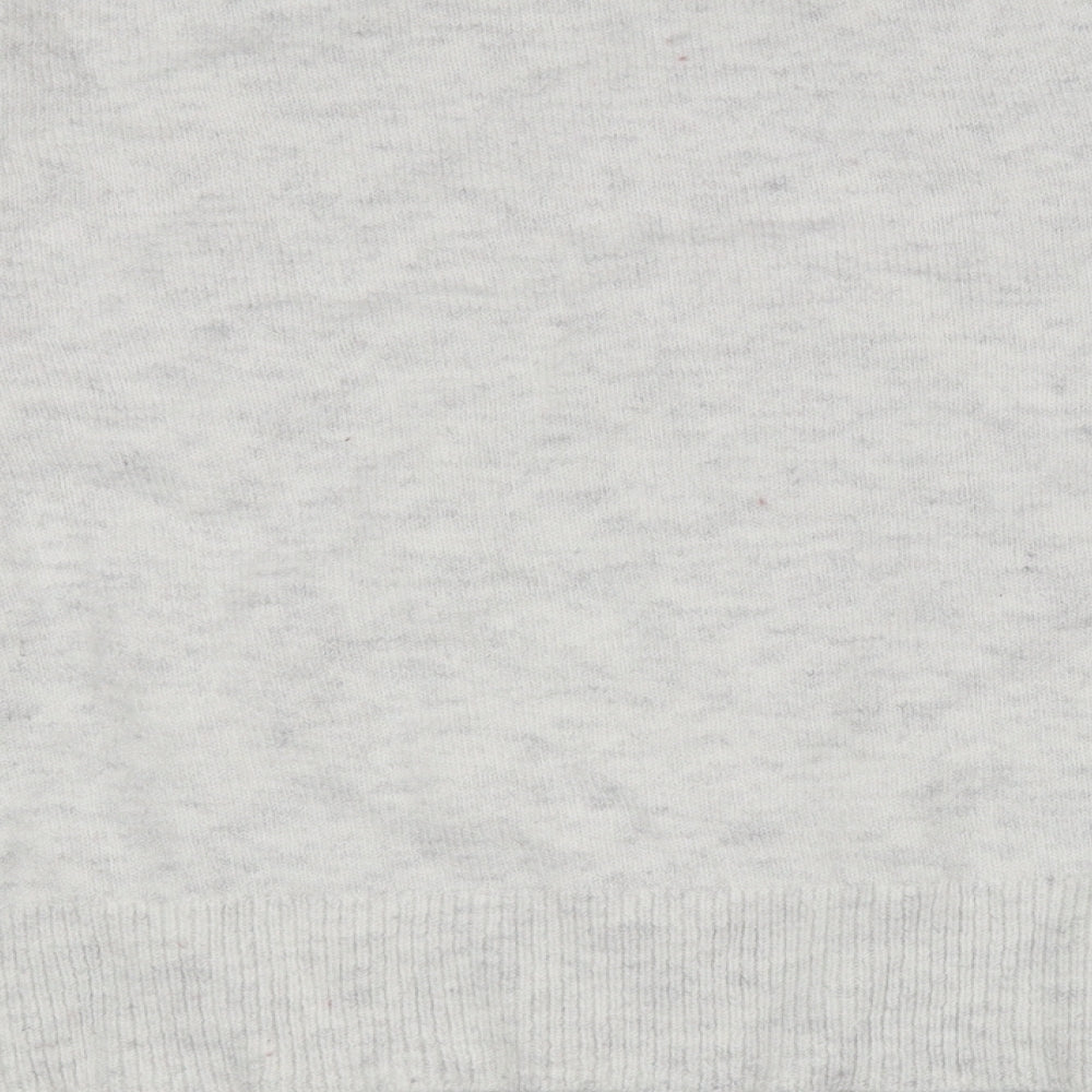 Marks & Spencer Womens Grey Crew Neck Acrylic Pullover Jumper Size L