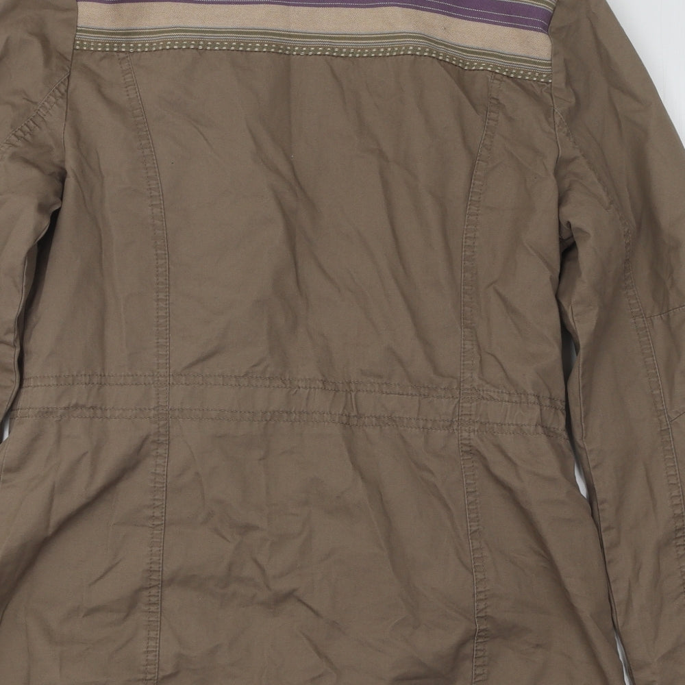Marks & Spencer Womens Brown Jacket Size 10 Zip