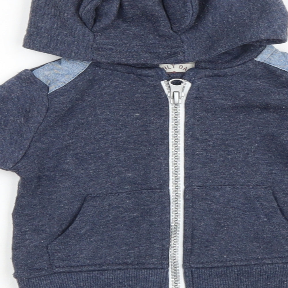 Primark Baby Blue Jacket Size 0-3 Months Zip