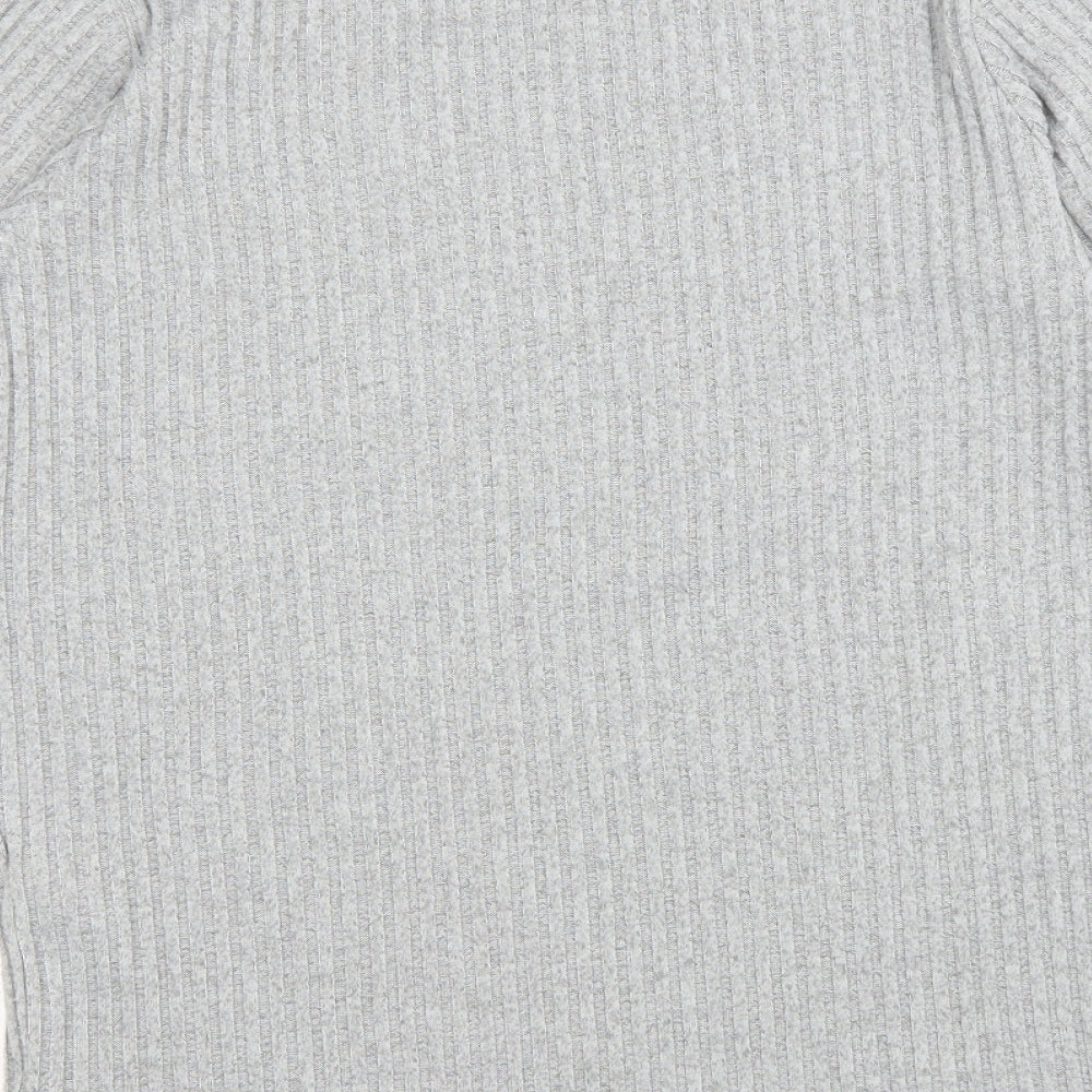Dorothy Perkins Womens Grey Round Neck Polyester Pullover Jumper Size 6