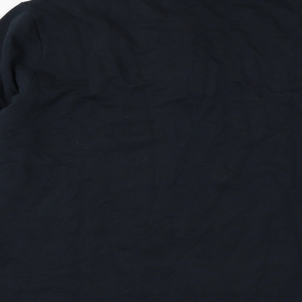 Preworn Mens Blue Cotton Henley Sweatshirt Size L
