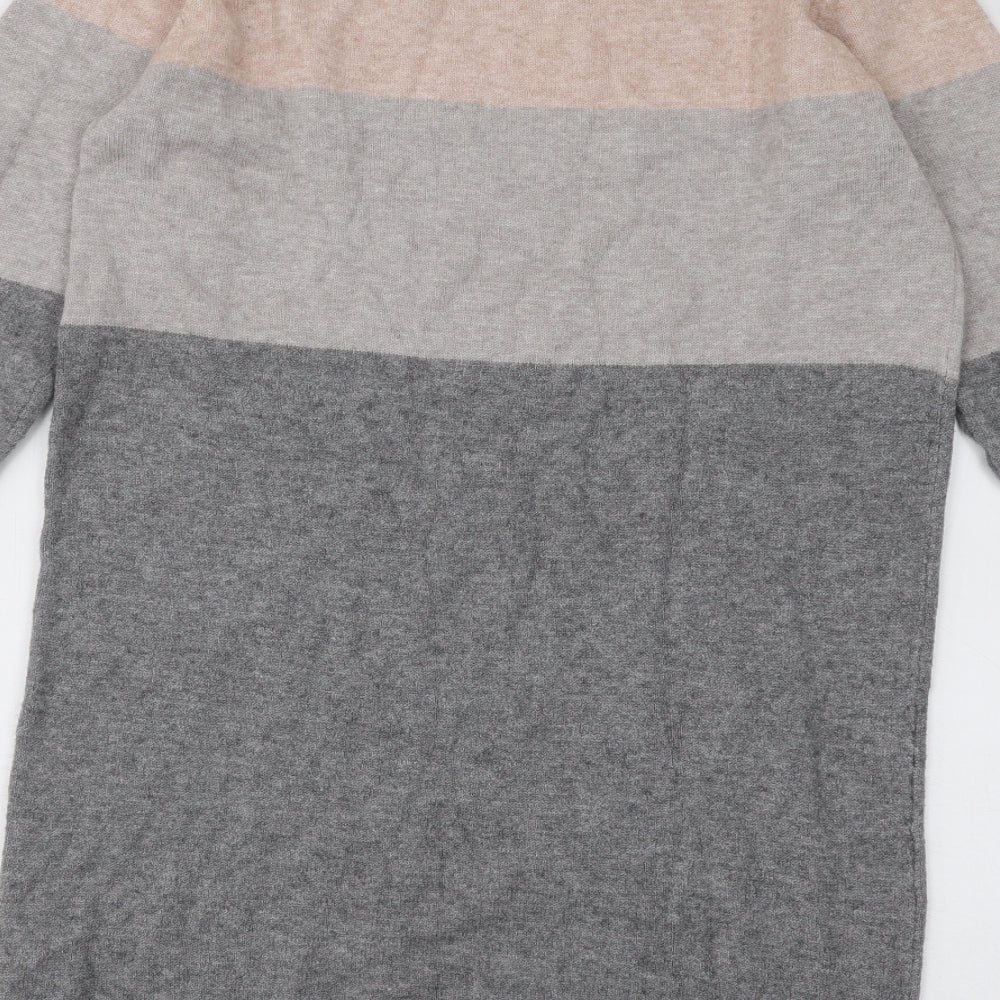 Only Womens Multicoloured Round Neck Acrylic Pullover Jumper Size S