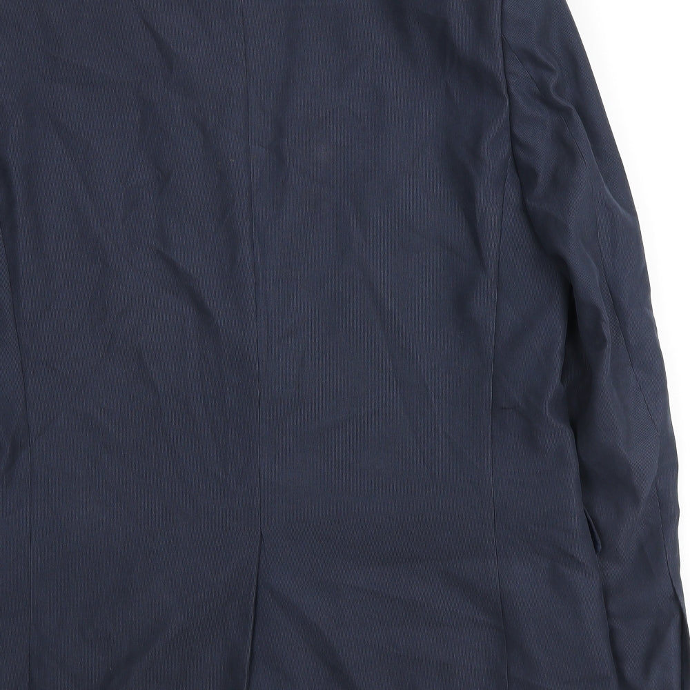 Marks & Spencer Mens Blue Polyester Jacket Suit Jacket Size M