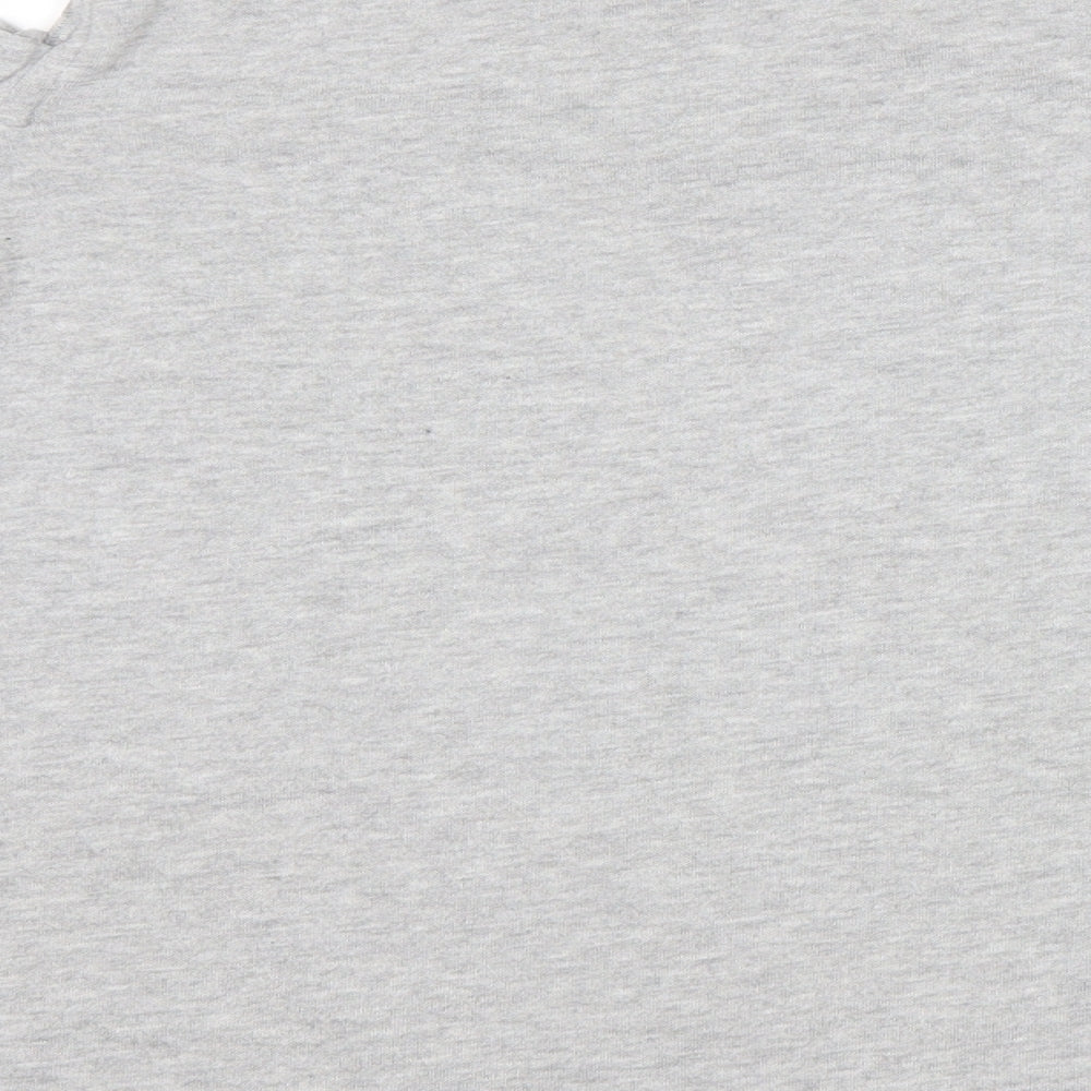 Papaya Womens Grey Polyester Pullover Sweatshirt Size 14 Pullover - Cold Shoulder