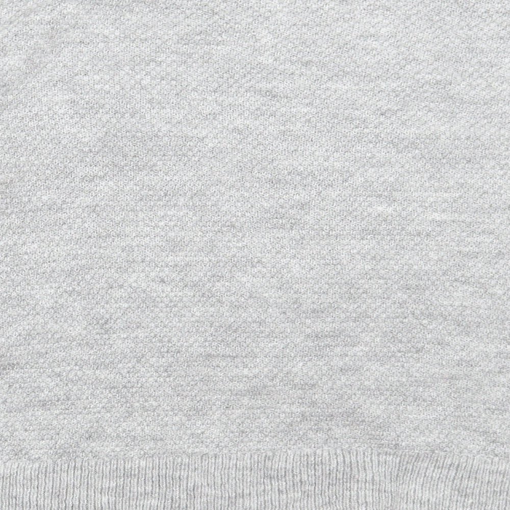 Matalan Womens Grey Round Neck Acrylic Pullover Jumper Size L