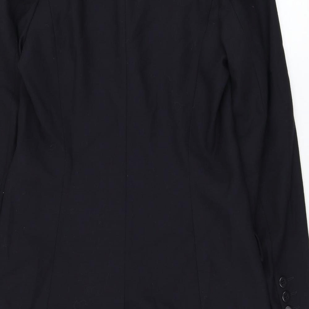 Marks and Spencer Womens Blue Jacket Blazer Size 10 Button