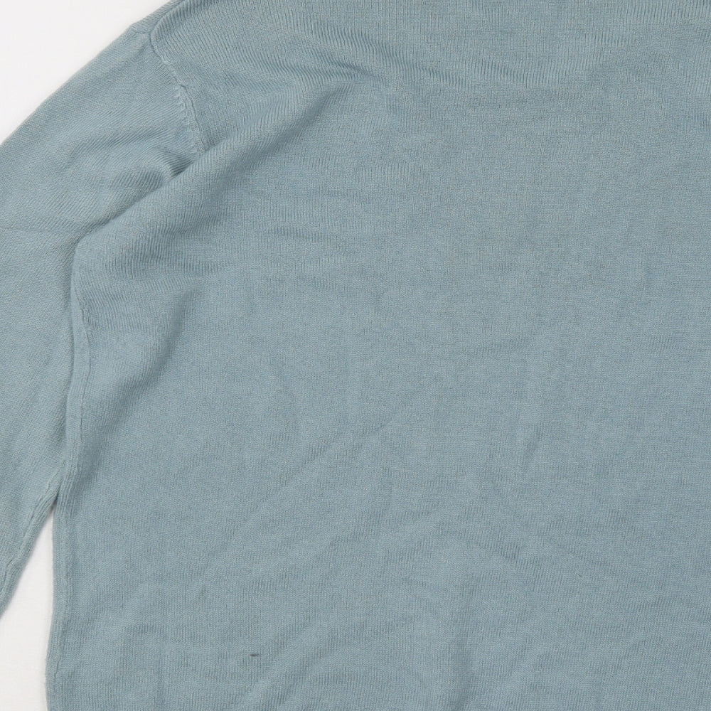 Originals Womens Blue Round Neck Acrylic Pullover Jumper Size 10