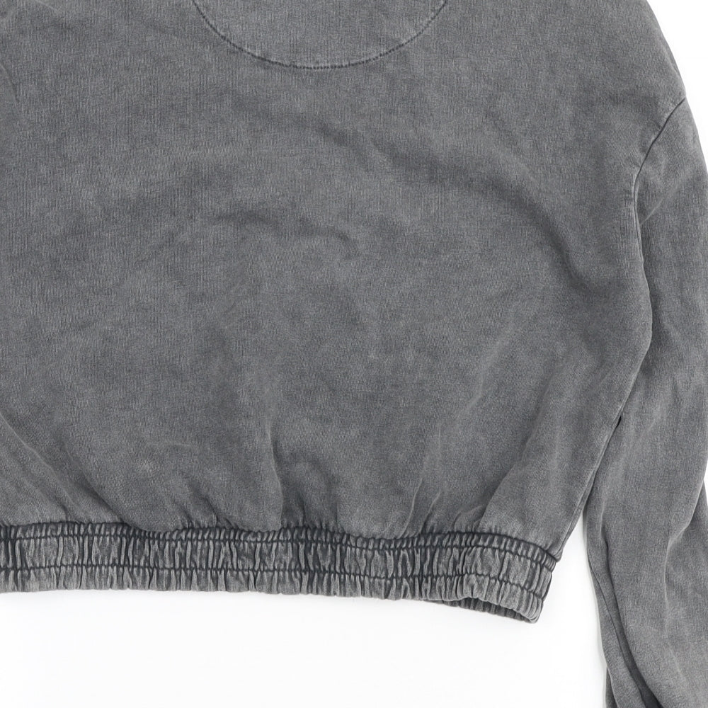 Holyfield Girls Grey Cotton Pullover Sweatshirt Size 8-9 Years Pullover