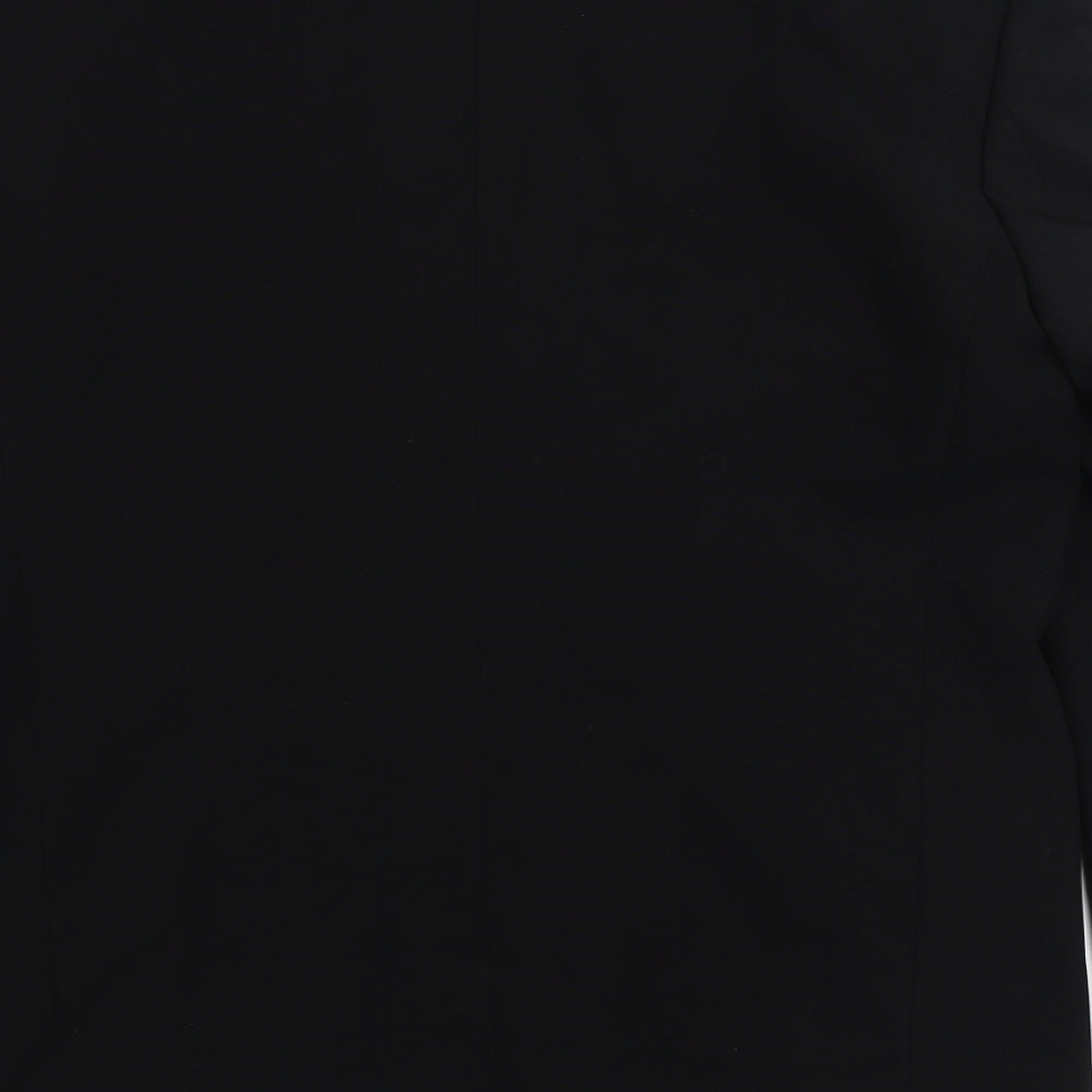 The Officer Mens Black Polyester Jacket Suit Jacket Size 44