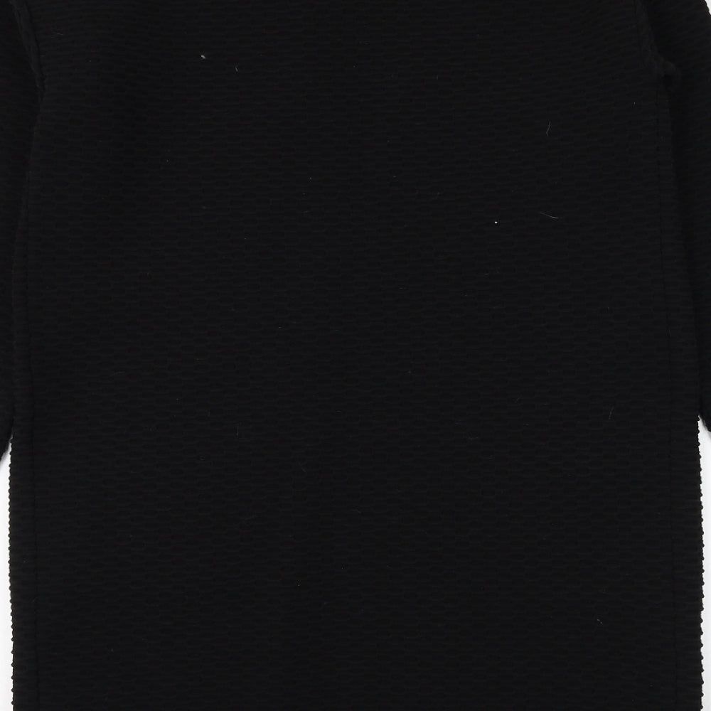 Marks & Spencer Womens Black Jacket Size 10 Hook & Eye