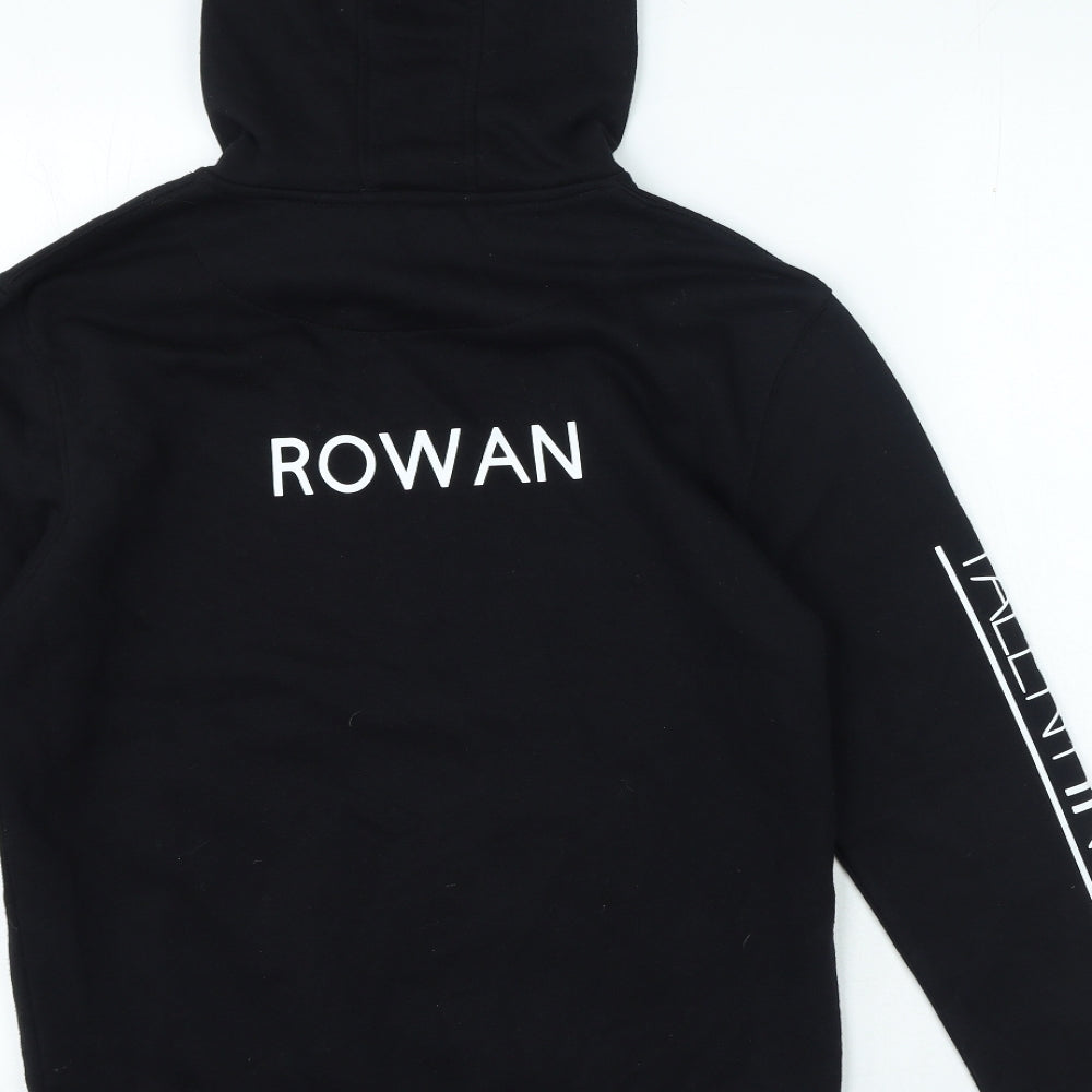 Rowan Girls Black Modal Blend Pullover Hoodie Size M Pullover