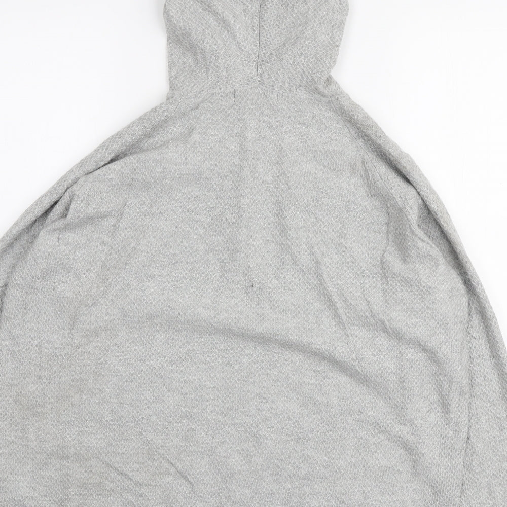 Marks & Spencer Womens Grey Viscose Pullover Hoodie Size M Pullover