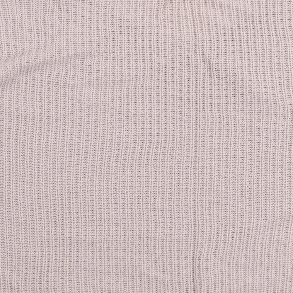 New Look Womens Pink Round Neck Acrylic Pullover Jumper Size M - Cut out shoulders