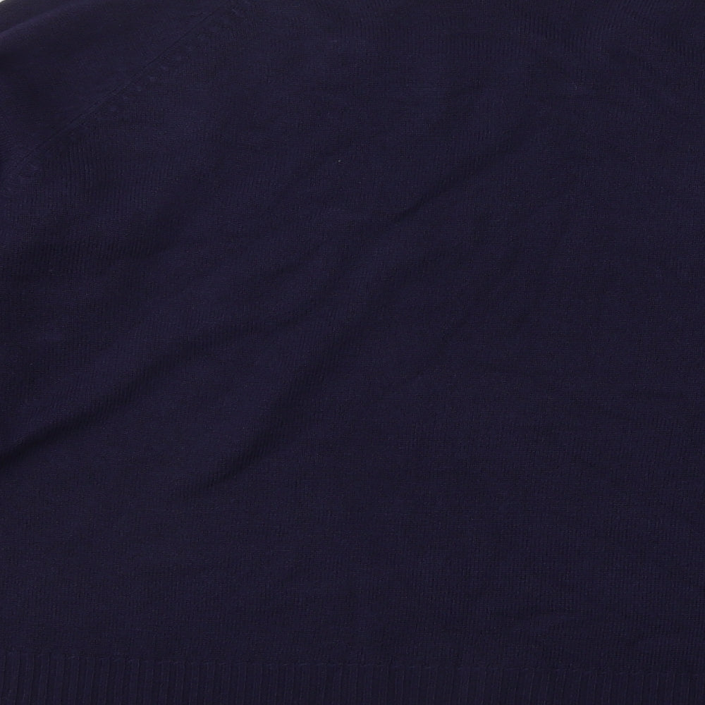 Sarah Hamilton Womens Blue Round Neck Acrylic Pullover Jumper Size L