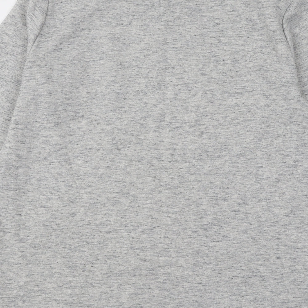 Peacocks Womens Grey Cotton Pullover Sweatshirt Size 12 Pullover - Live Life Take Risks