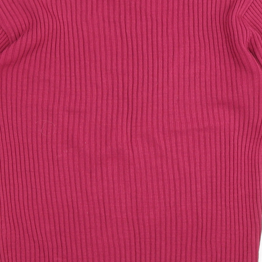Preworn Womens Purple Roll Neck Acrylic Pullover Jumper Size 10