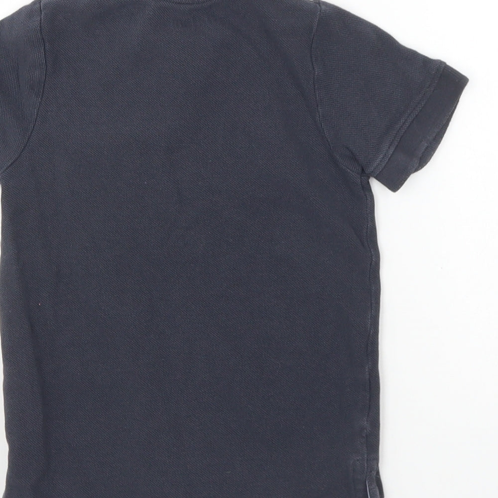Nutmeg Boys Blue Cotton Basic Polo Size 2-3 Years Collared Button