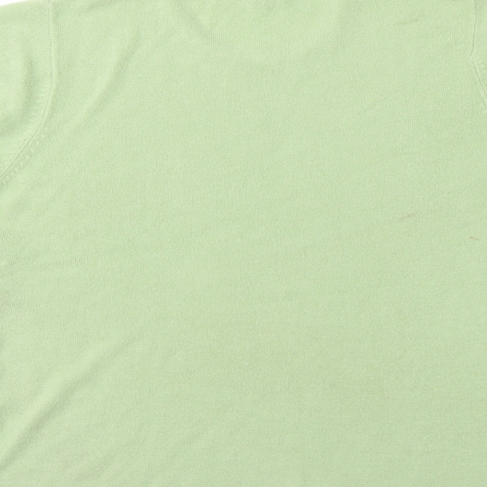 XE Womens Green Round Neck Acrylic Pullover Jumper Size 18