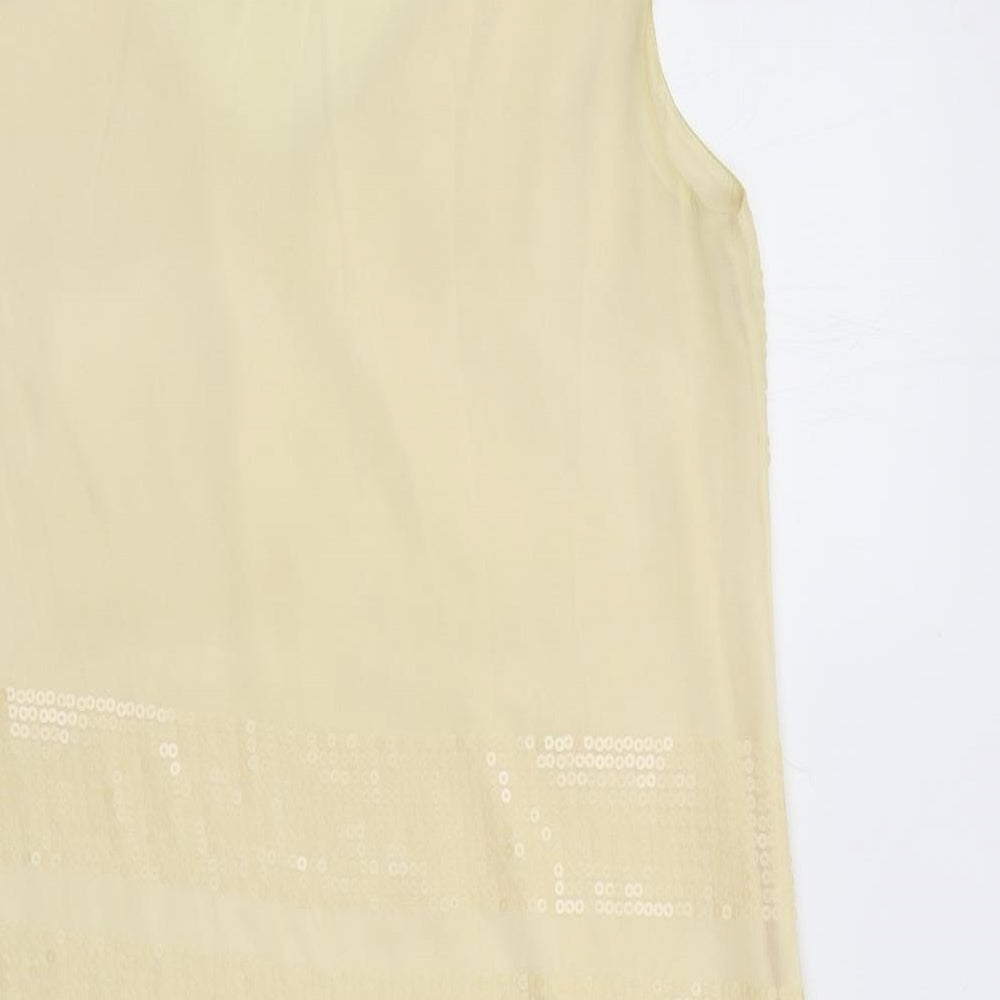 Warehouse Womens Multicoloured Colourblock Polyester Shift Size 14 V-Neck Pullover
