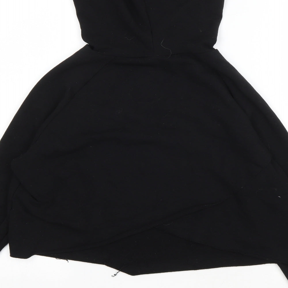 Barbell Warrior Womens Black Cotton Pullover Hoodie Size S Pullover - Logo